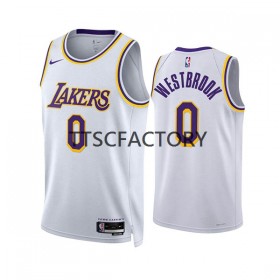 Dres Los Angeles Lakers Russell Westbrook 0 Nike 2022-23 Association Edition Bijela Swingman - Muške